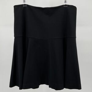 Lauren Ralph Lauren Black Circle & Skater Skirt Size 8 Lined Side Zip